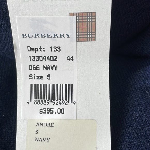 Burberry Navy Blue Turtleneck Sweater - Picture 2 of 2